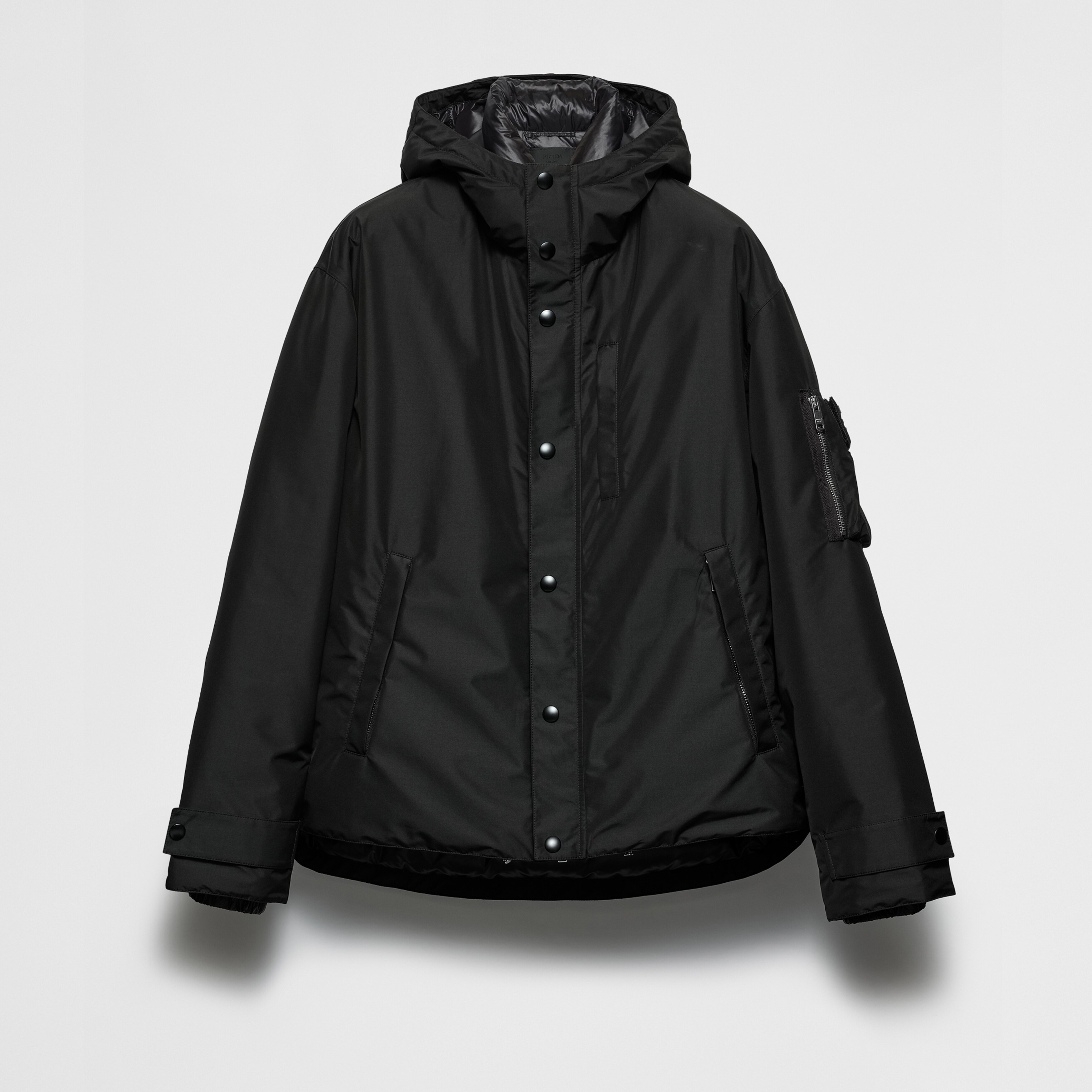 NIGO Prada Men's Fall/winter Fashion Casual Solid Color Hooded Zipper Single Button Windproof Down Jacket #nigo79565