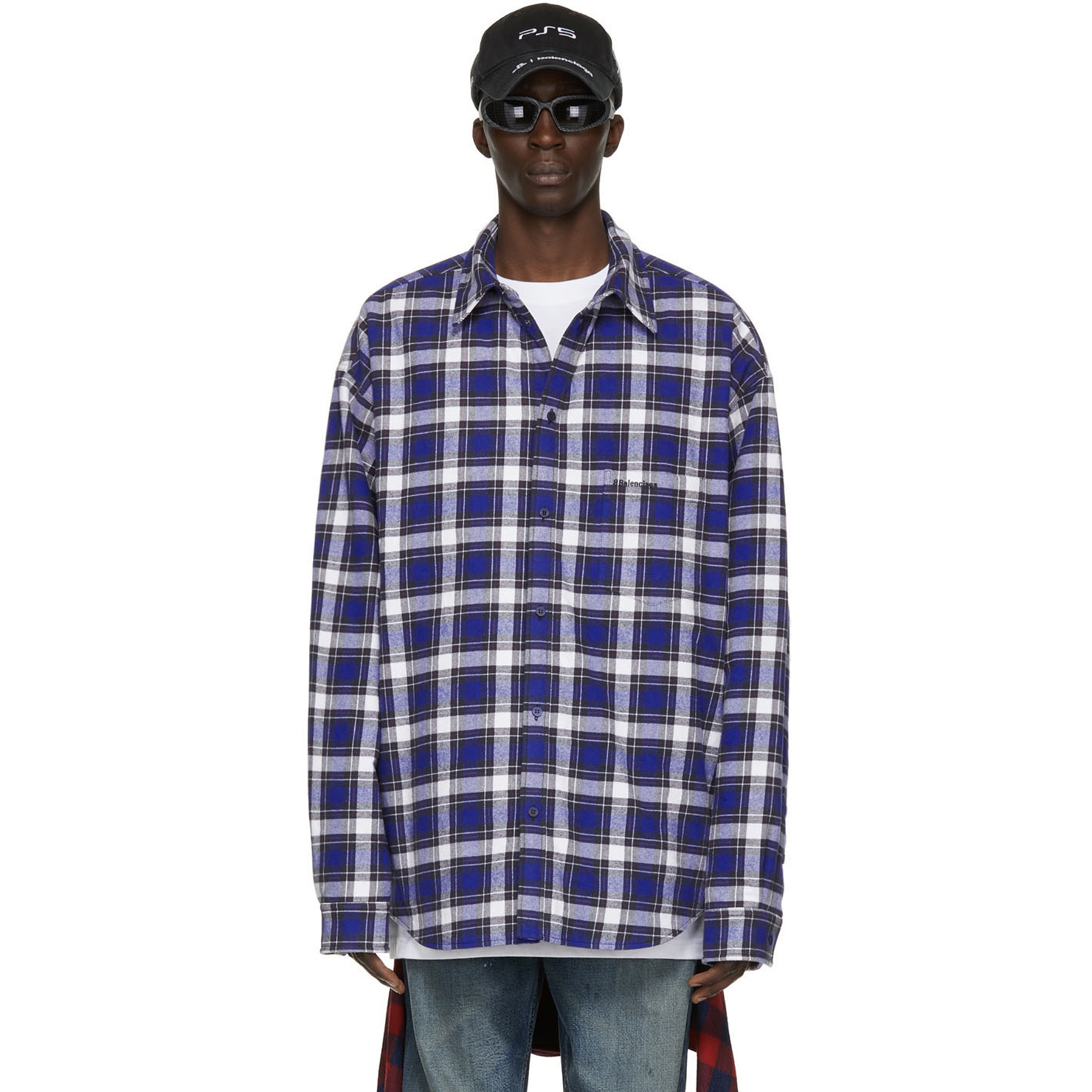 Men's Spring/Fall Fashion Casual Collared Single Breasted Checkered Wool Blend Cotton Shirt Jacket #nigo79572