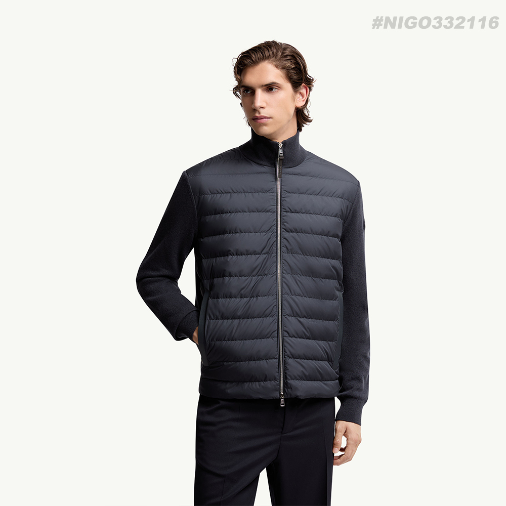 NIGO MONCLER PADDED CORDUROY Men's Goose Down Trendy Fashionable Simple Comfortable Stand Collar Warm Zipper Lightweight Wweater Fit Casual Down Jacket #nigo332116