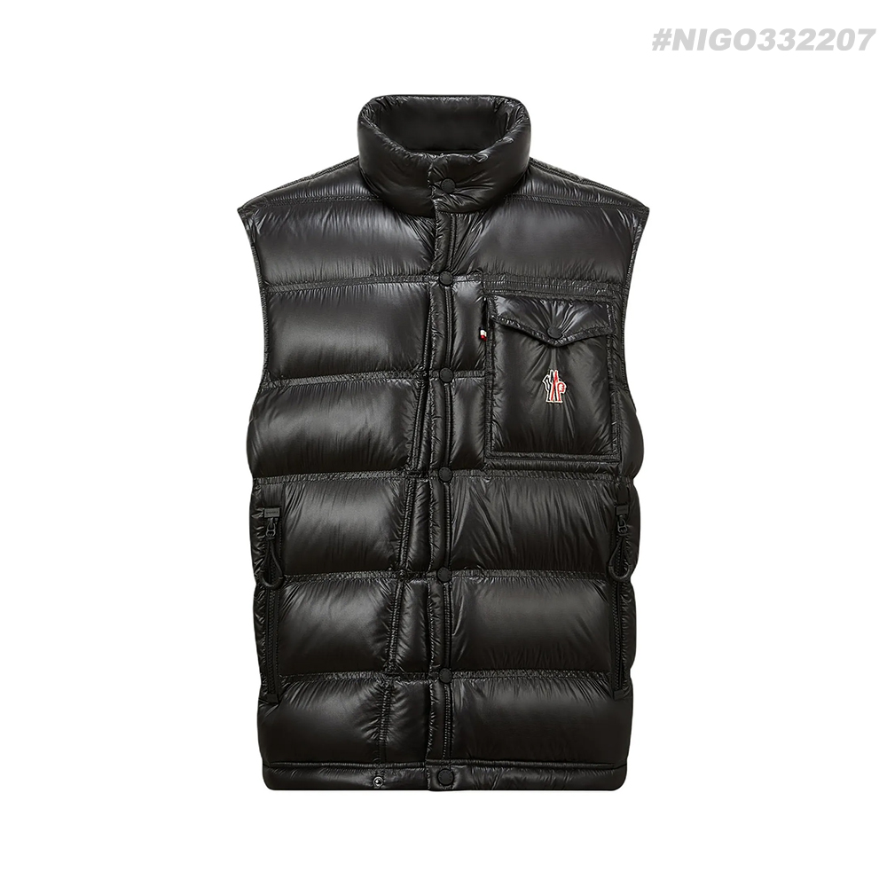 NIGO Moncler Grenoble Nantu Collection Men's And Women's Zipper Pocket Reflective Details Vest  Black #nigo332207