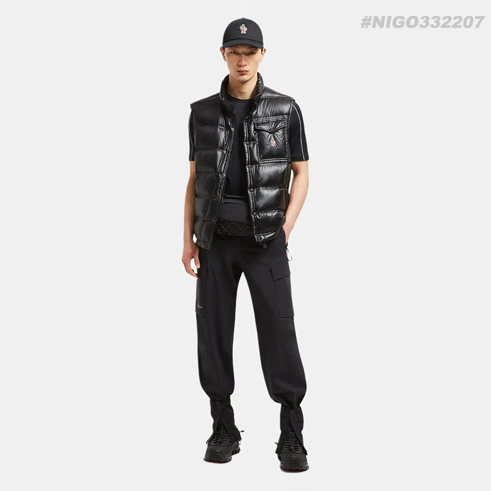 NIGO Moncler Grenoble Nantu Collection Men's And Women's Zipper Pocket Reflective Details Vest  Black #nigo332207