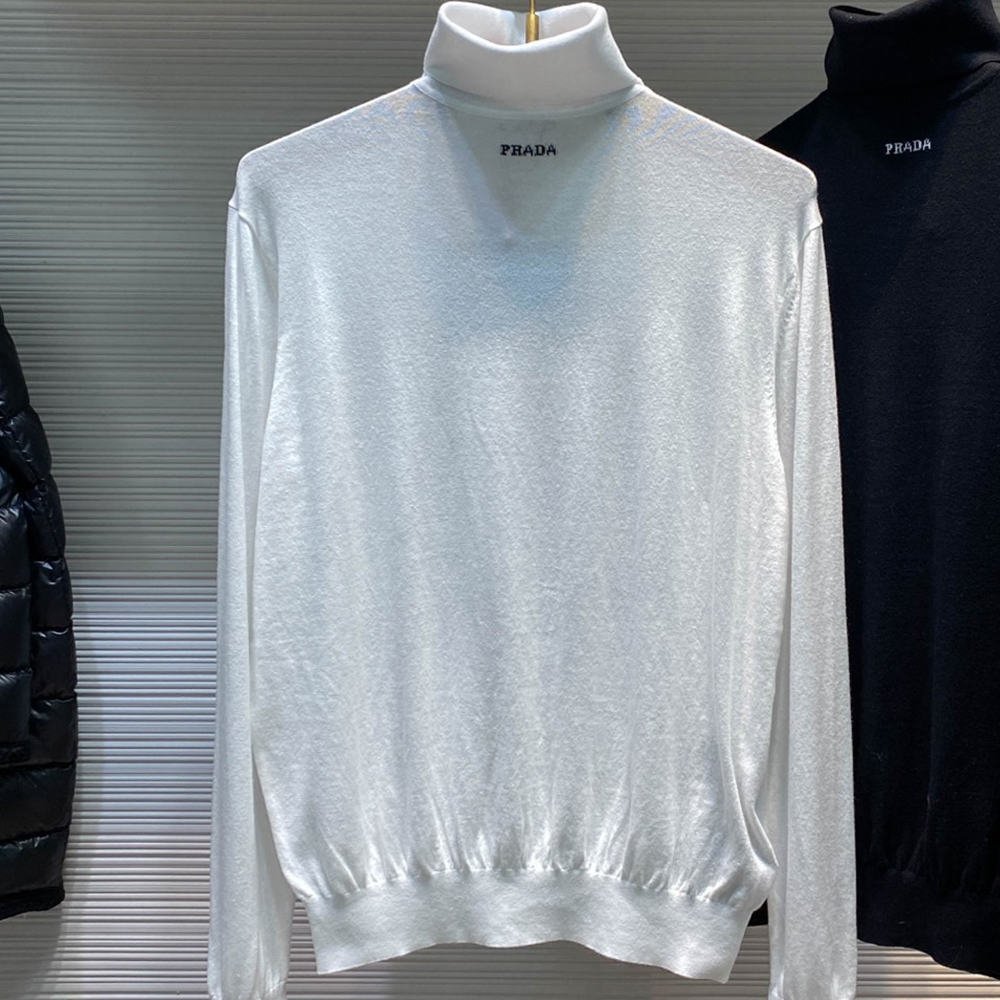NIGO Prada Men's Wool Pullover Classic Turtleneck Sweater Spring Autumn Winter Solid Color Long Sleeve Cashmere Knit #nigo332272