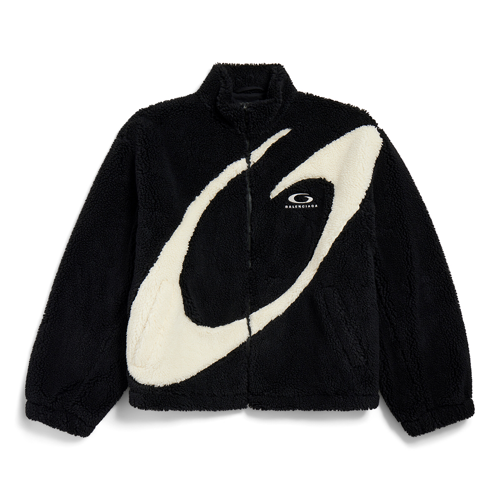 NIGO Balenciaga Men's 25FW LOOP SPORTS ICON Lambswool Zipper Jacket INFORMATION Diagonal Pockets Double-ended Zipper Closure Loop Artwork Inlay #nigo332256