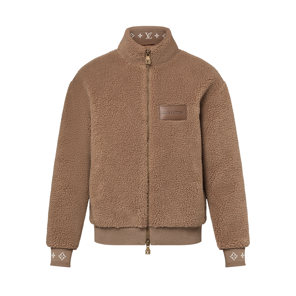 NIGO Louis Vuitton Women's and Men's Suede Leather Label Teddy Velvet Suede Belted Jacket With Leather Patches #nigo332529