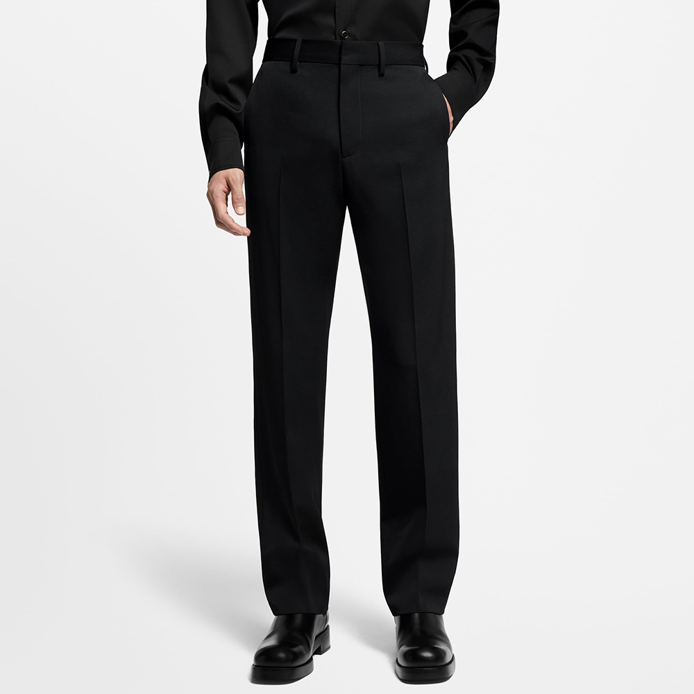 NIGO Louis Vuitton SS25 Men's Spring and Summer Solid Color Sheep Wool Straight Casual Pants #nigo332664