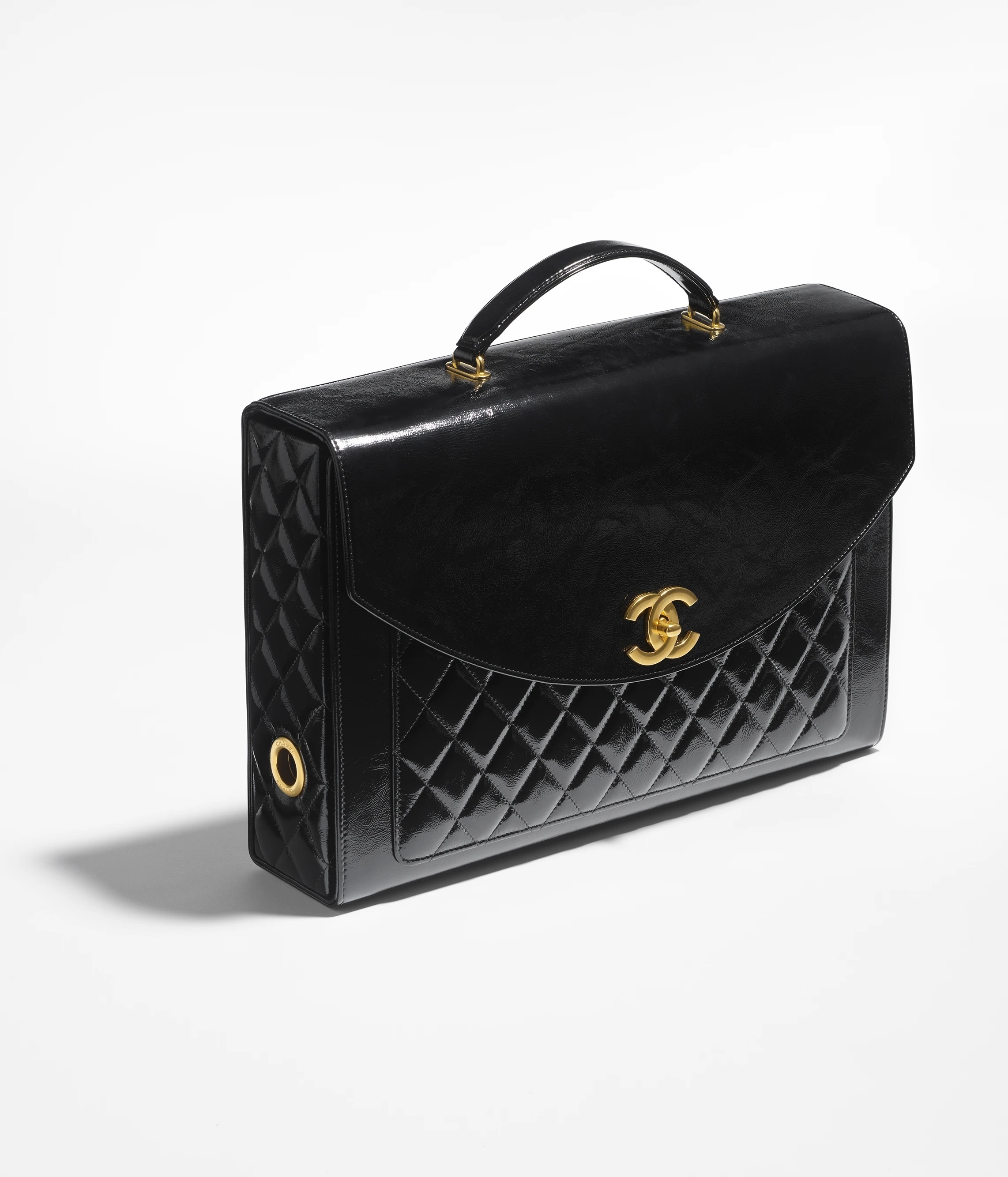 NIGO Chanel Advanced Handmade Series Briefcase Patented Wrinkled Lambskin Vintage Buttons #nigo332642