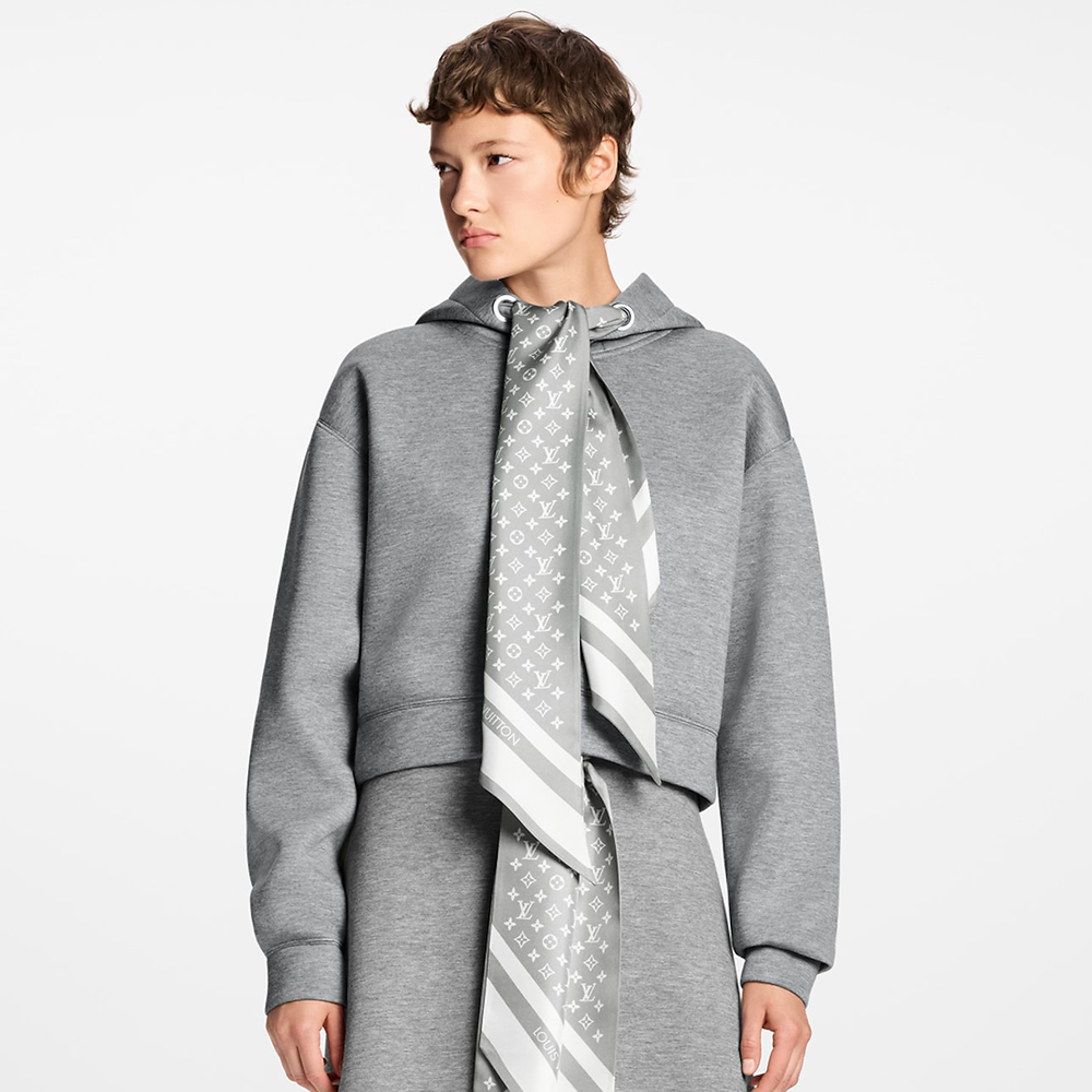NIGO Louis Vuitton Fall/Winter Cropped Monogram Scarf Hoodie #nigo332734