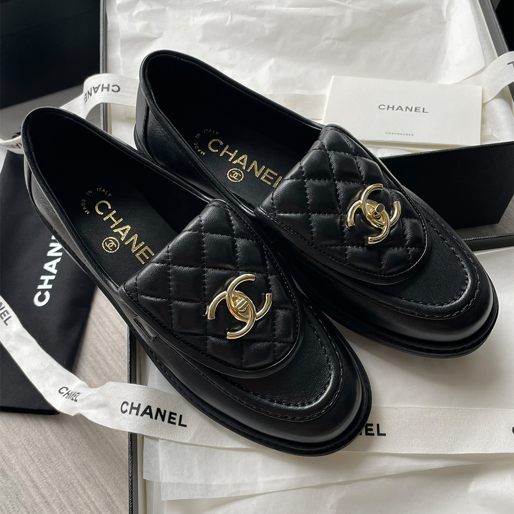 NIGO CHANEL Women's Leather Loafers Shoes #nigo332960
