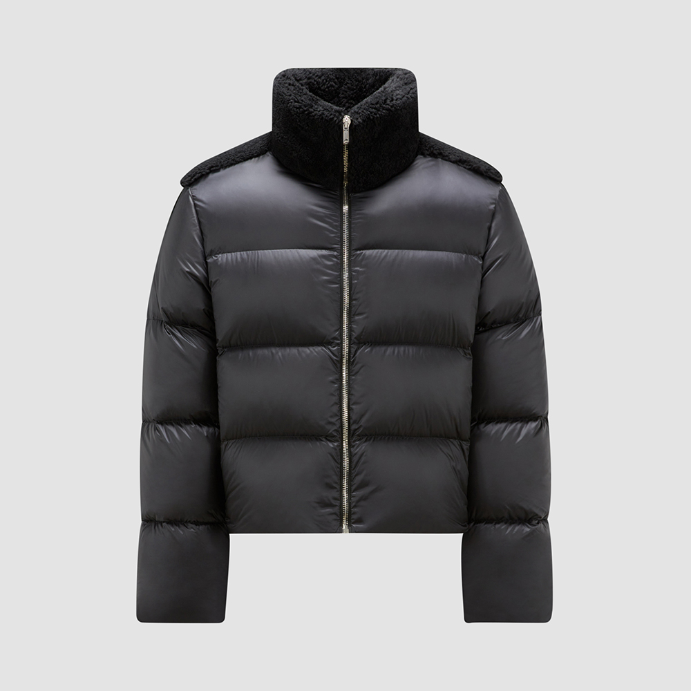 NIGO Moncler Cyclopic Men's And Women's Wool Collar Short Down Jacket #nigo333060