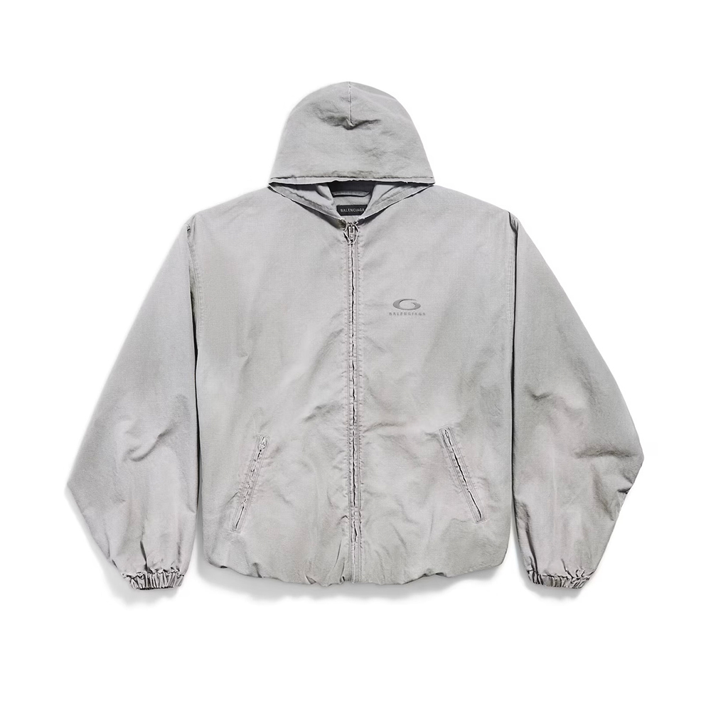 NIGO Balenciaga Solid Color Cotton Ripstop Zippered Hooded Long Sleeved Jacket Loose Fit #nigo333080