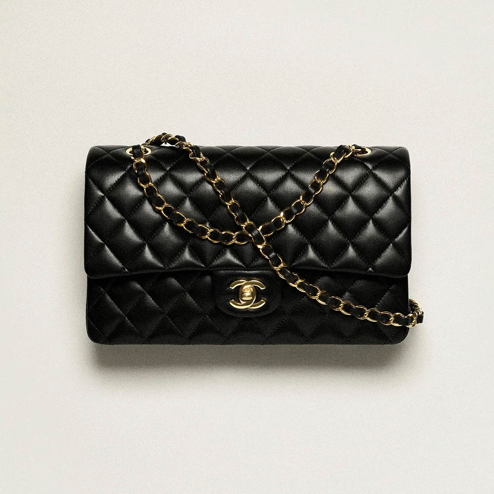NIGO Chanel CF Women's Diamond Logo Sheepskin Shoulder Bag Medium #nigo332608