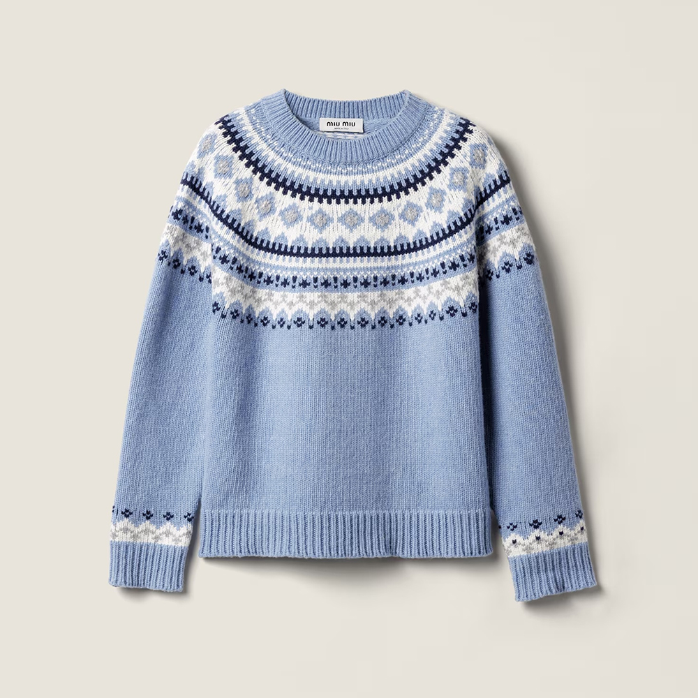 NIGO MiuMiu Wool Crochet Crew Neck Pullover Sweater #nigo332159