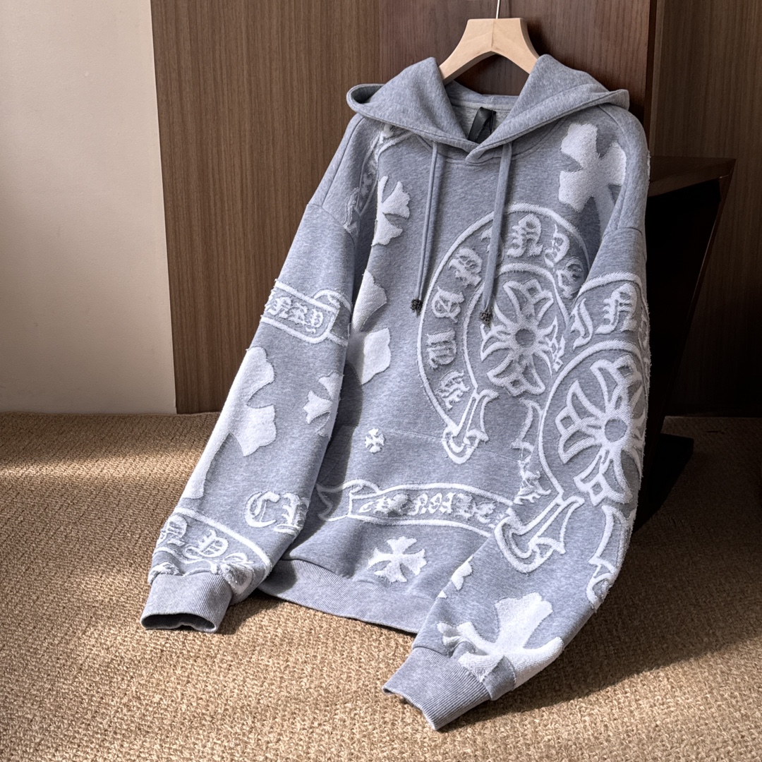 NIGO Chrome Hearts 25FW Gothic Style Laser Burnt Hooded Sweatshirt #nigo332924