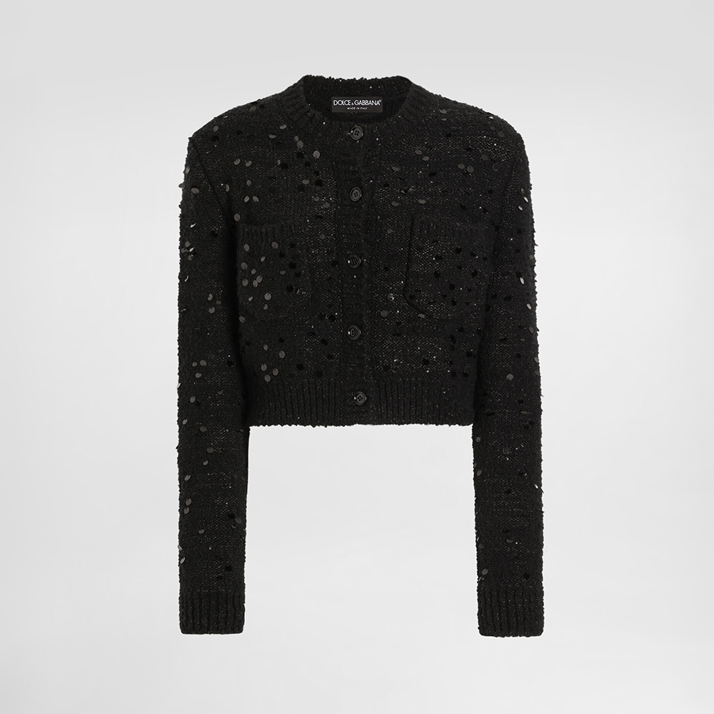 NIGO Dolce Gabbana Women's Wool blend Cardigan in Black #nigo333095