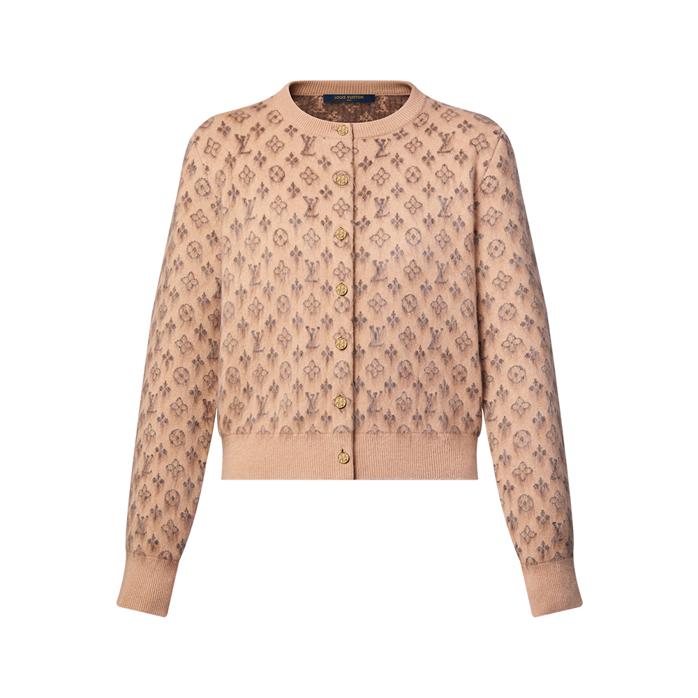 NIGO Louis Vuitton Brushed Monogram Cardigan Cashmere Alpaca #nigo333137