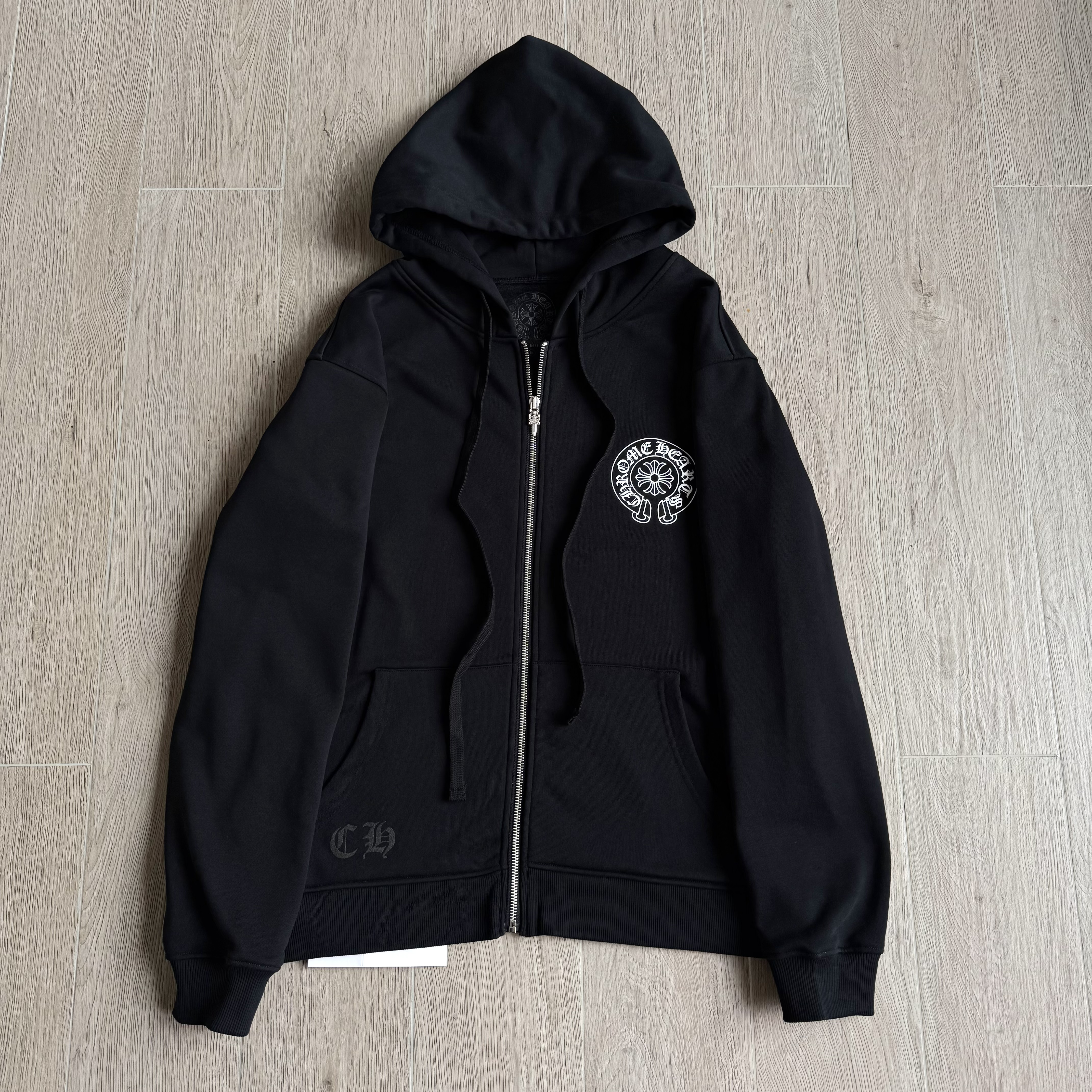 NIGO Chrome Hearts 925 Sterling Silver Hardware Classic Horseshoe City Limited Zipper Sweatshirt #nigo333192