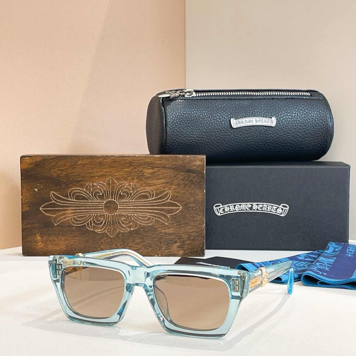 NIGO Chrome Hearts Full-Frame Acetate Square Sunglasses #nigo333172