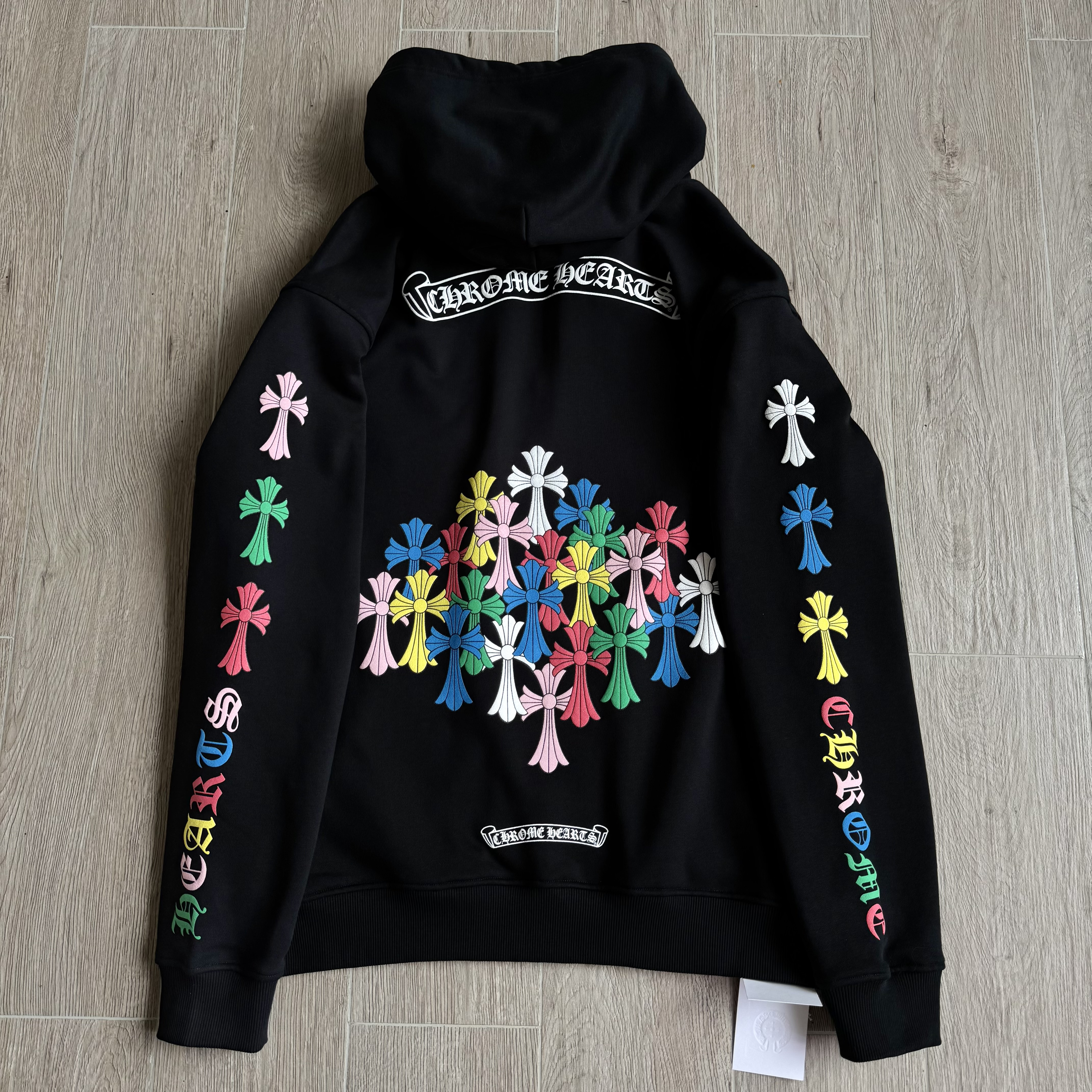 NIGO Chrome Hearts Classic 925 Silver Zipper Pull Colorful Horseshoe Zip Sweatshirt #nigo333188