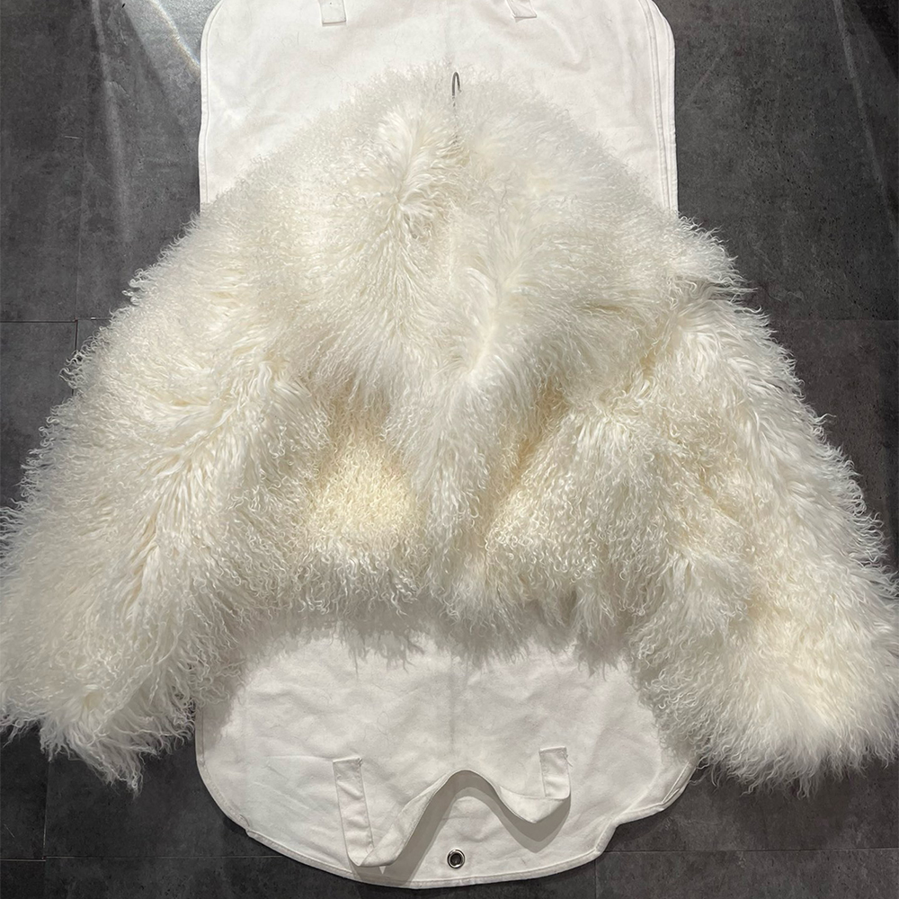 NIGO Beach Sheepskin Solid Color Fluffy Casual Long-Sleeved Fur #nigo171746
