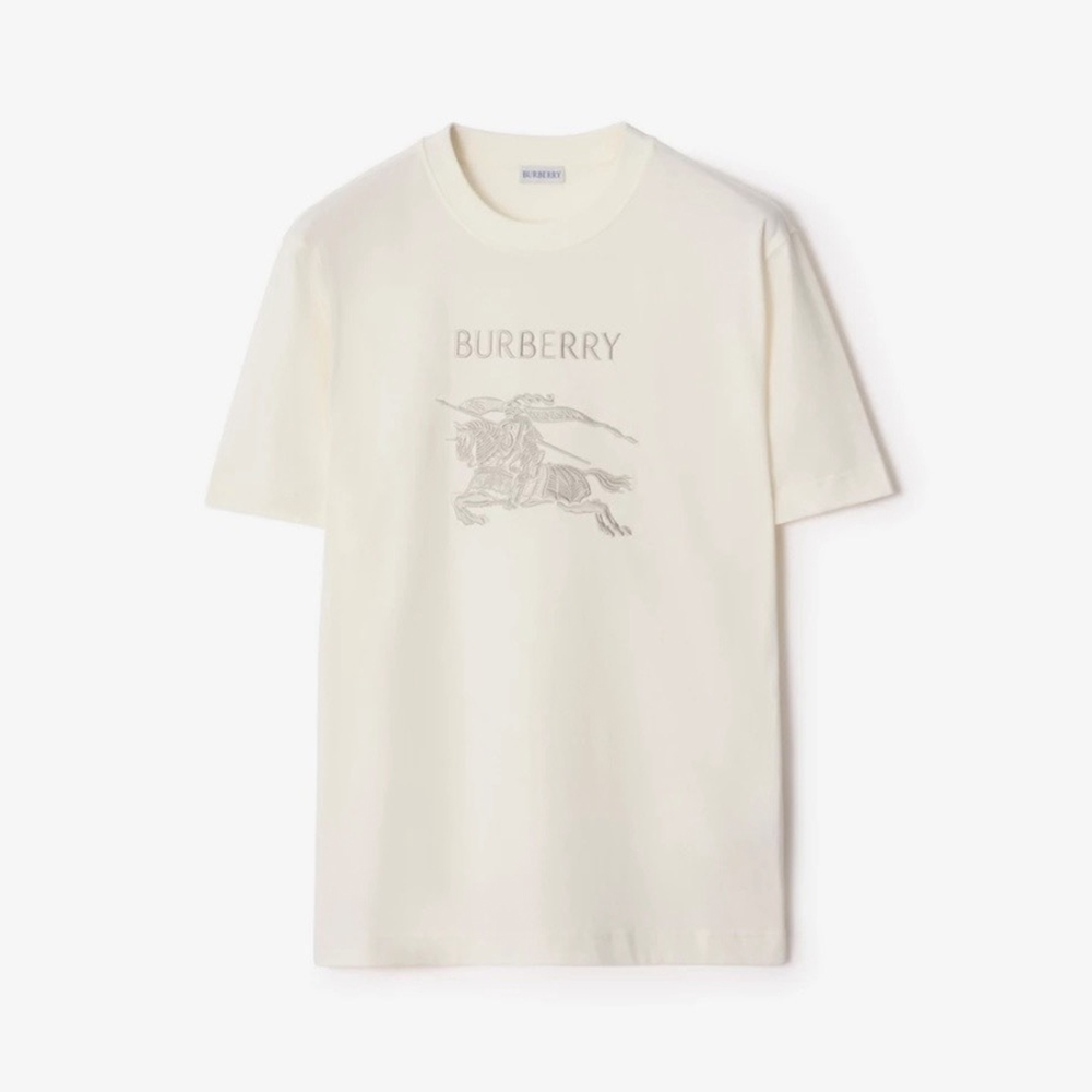 NIGO Burberry 26SS Men's and Women's Solid Color T-shirt With Embroidered Logo and Word Art Graffiti #nigo333415