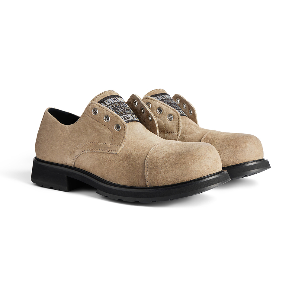 NIGO Balenciaga Men's Truck Derby in Sand Cowhide Round Toe Tie #nigo333353