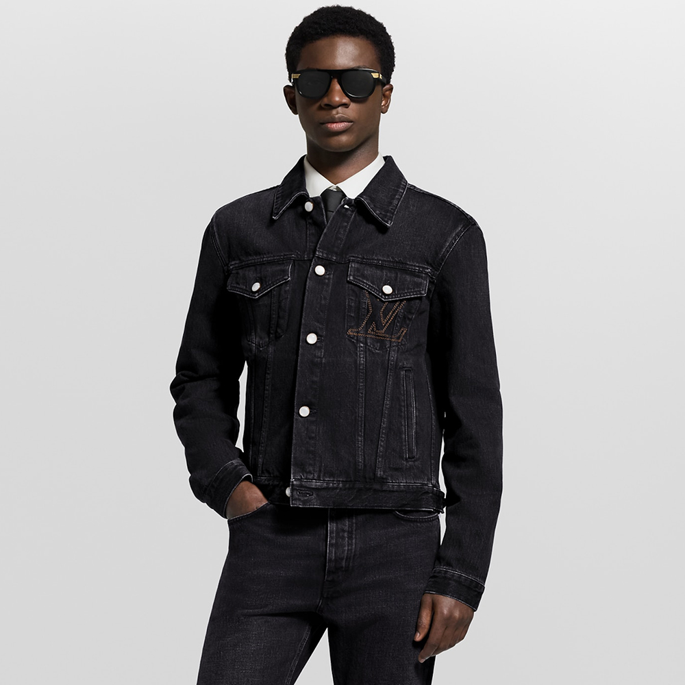NIGO Louis Vuitton 25FW Men's LV Denim Trucker Jacket #nigo333416
