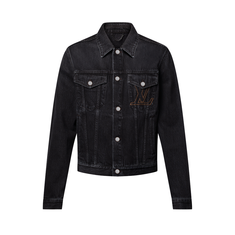 NIGO Louis Vuitton 25FW Men's LV Denim Trucker Jacket #nigo333416