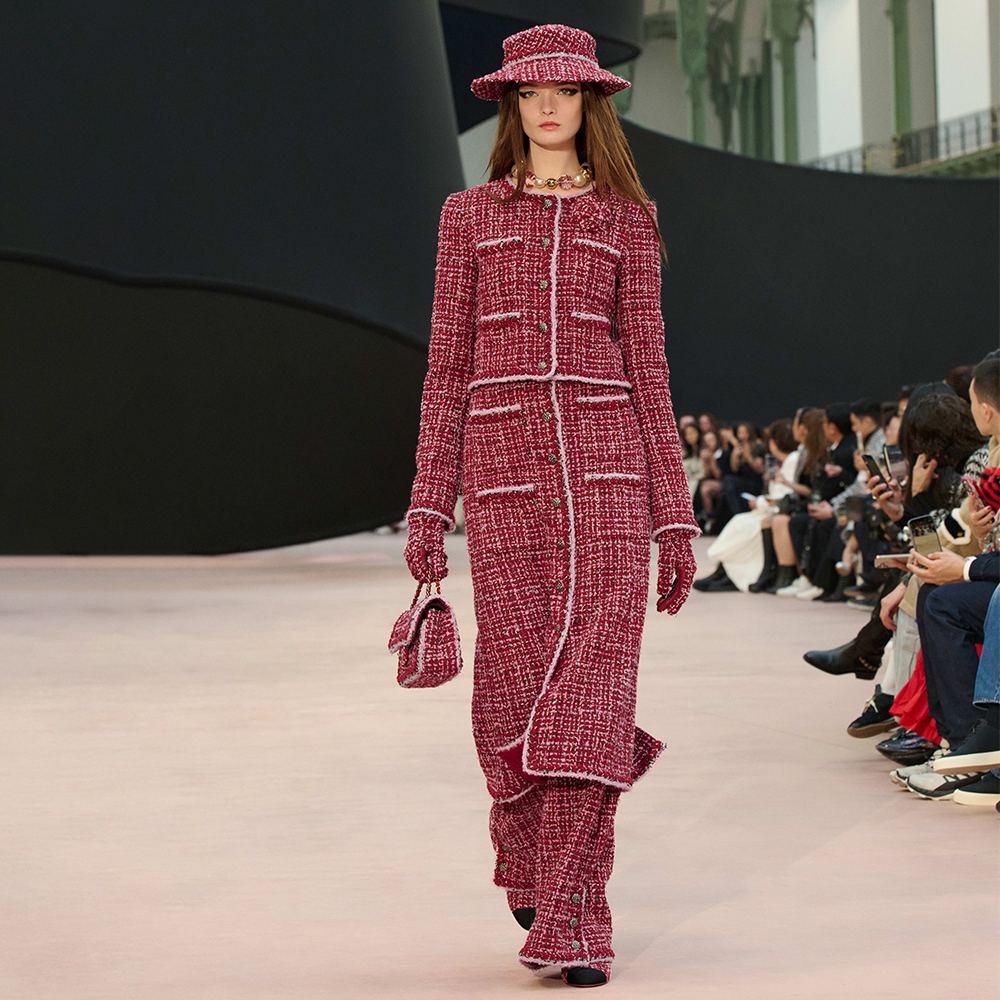 NIGO Chanel Women's Jacket Tweed red Long Skirt Tweed #nigo333453