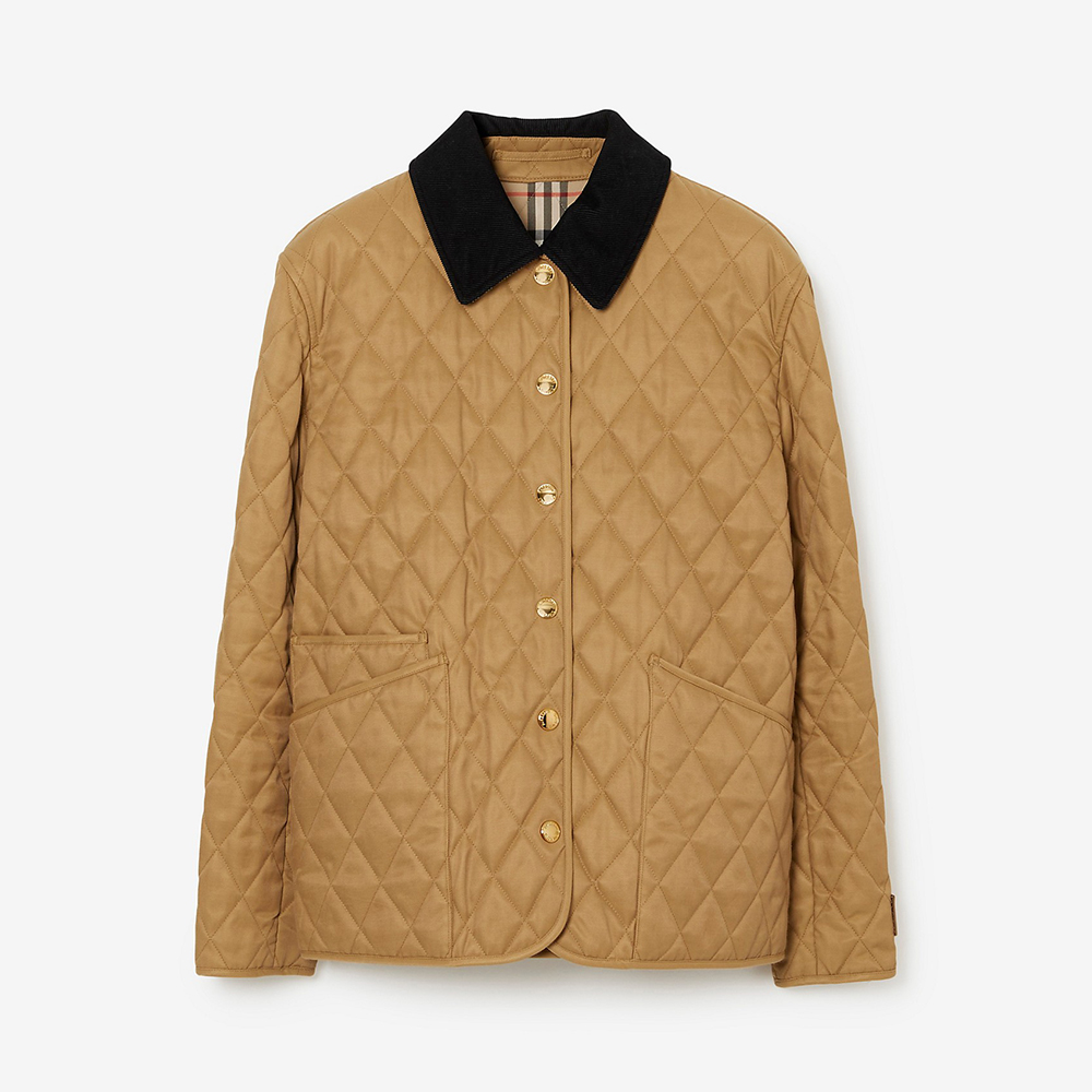NIGO Burberry Women's Quilted Barn Jacket Camel #nigo333509