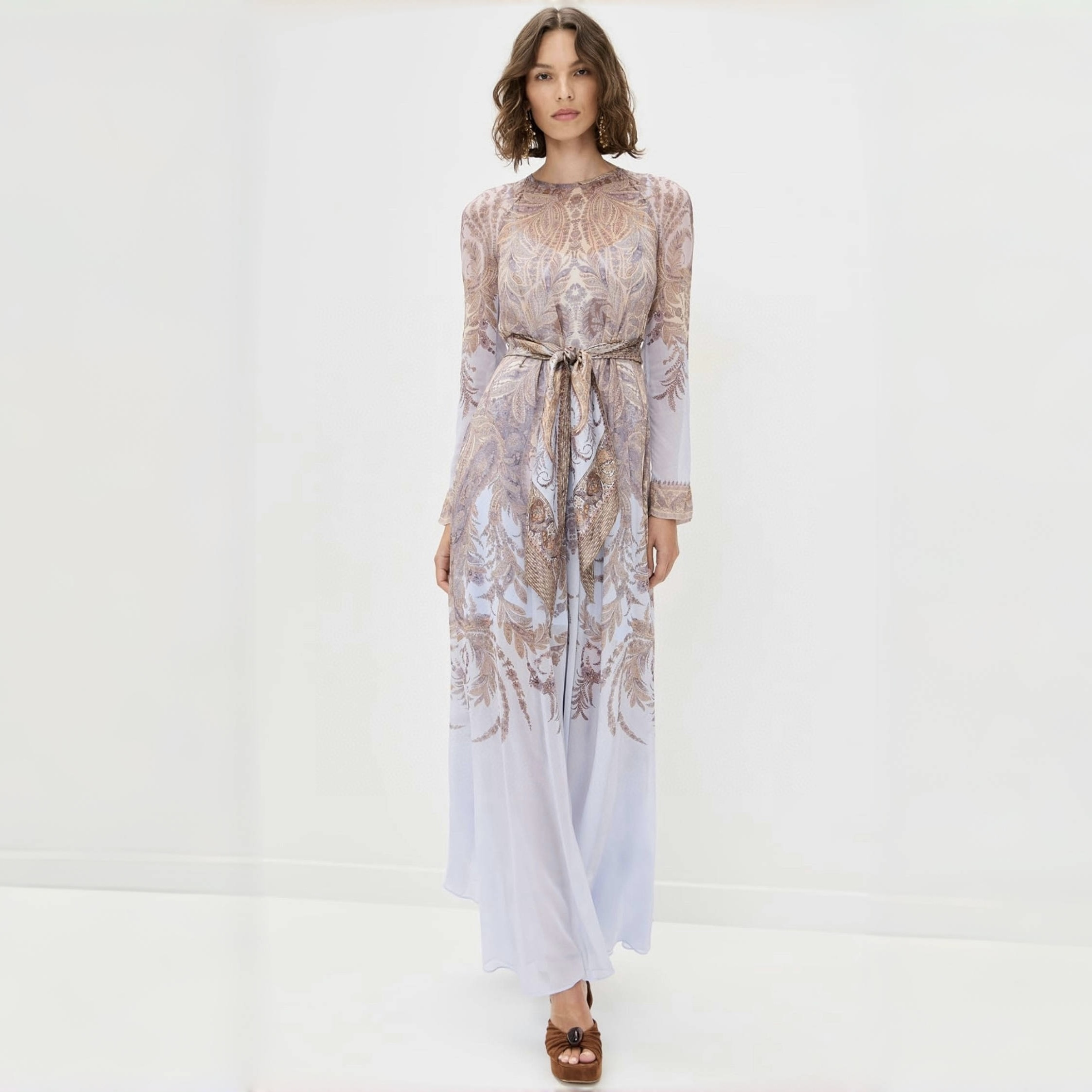 NIGO Zimmermann Hypnotic Sheath Dress Lilac Paisley #nigo327394