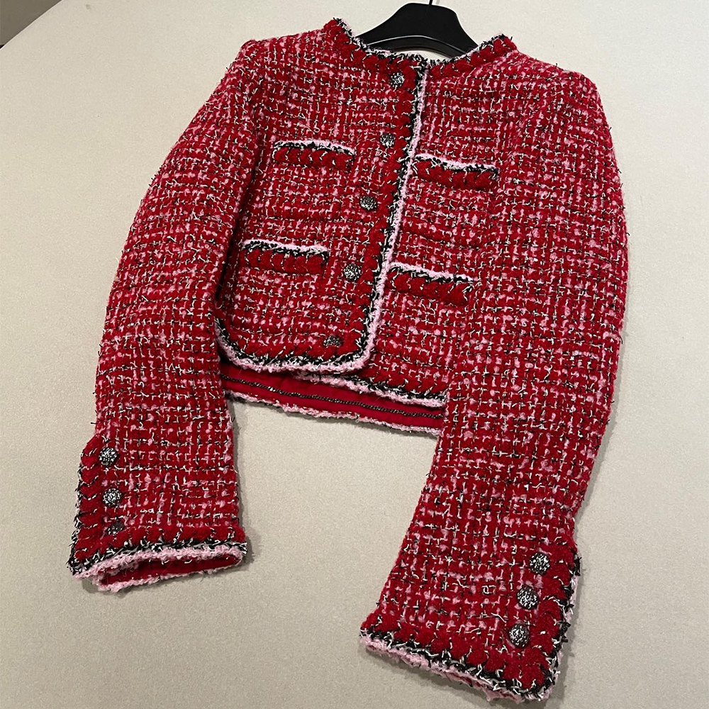 NIGO Chanel Women's Jacket Tweed red Long Skirt Tweed #nigo333453