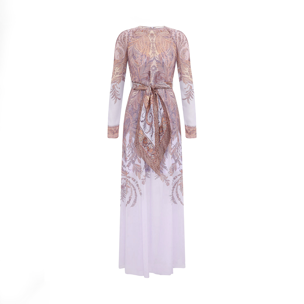 NIGO Zimmermann Hypnotic Sheath Dress Lilac Paisley #nigo327394
