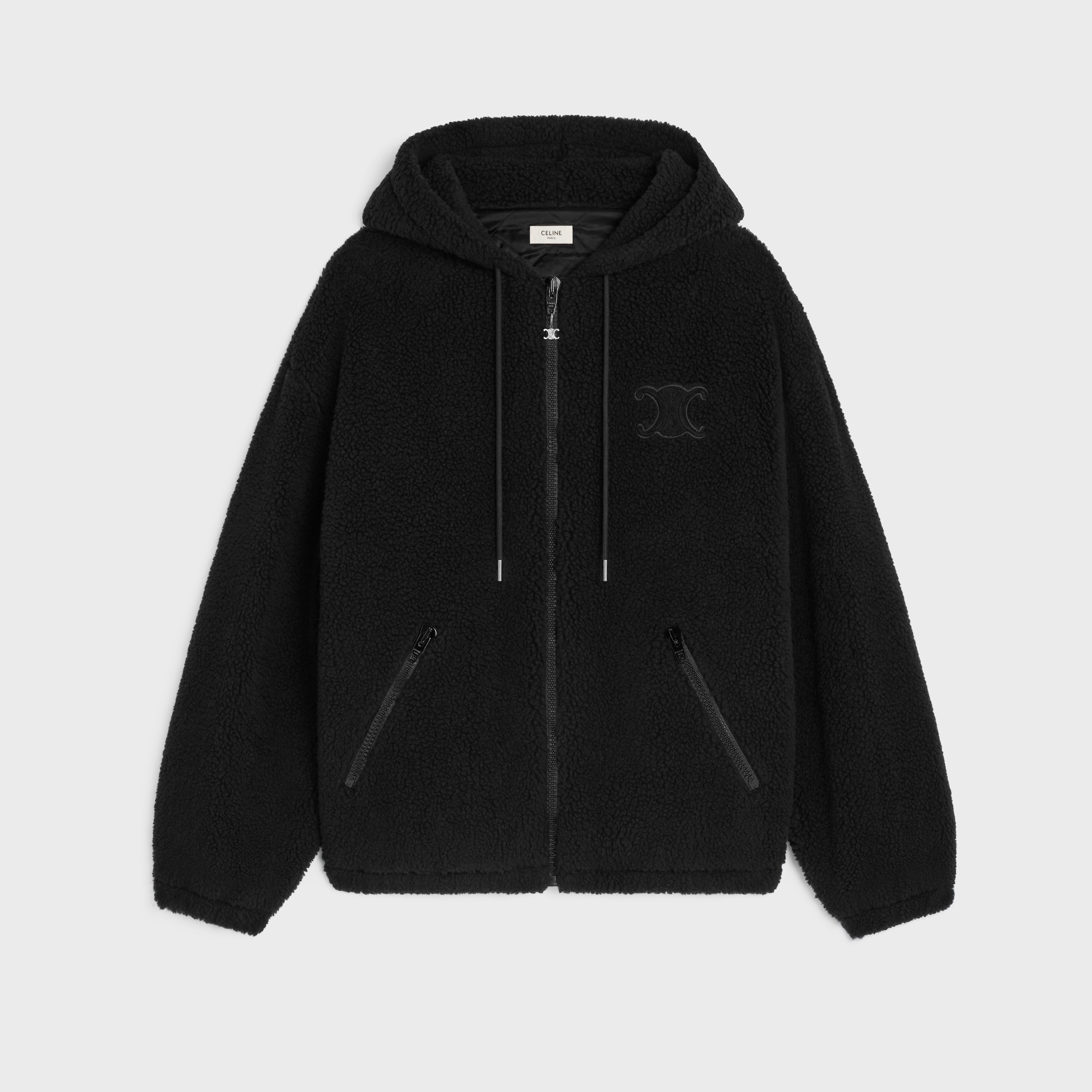 NIGO Celine Hooded Jacket in Wool and Cotton Fleece #nigo333474