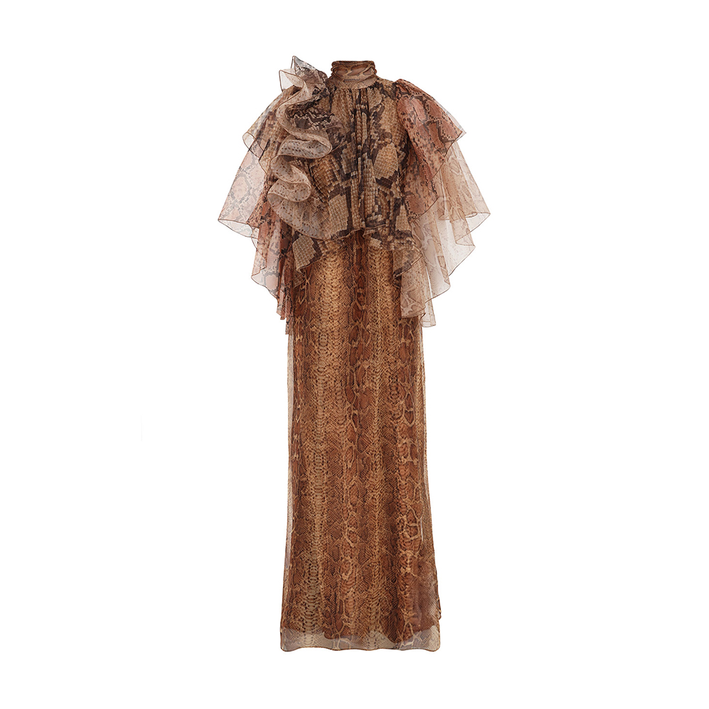 NIGO Zimmermann Women's Memento Billow Dress Spliced Snake #nigo333479