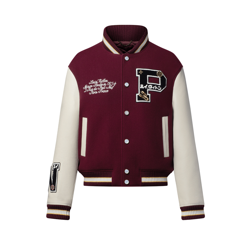 NIGO Louis Vuitton Custom Epi Leather College Jacket #nigo332524