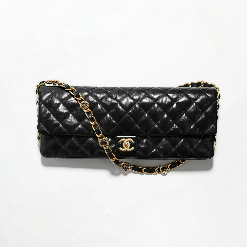 NIGO Chanel 24A Chain Shoulder Strap Flap Diamond Shiny Sheepskin Shoulder Crossbody Bag  #nigo333559