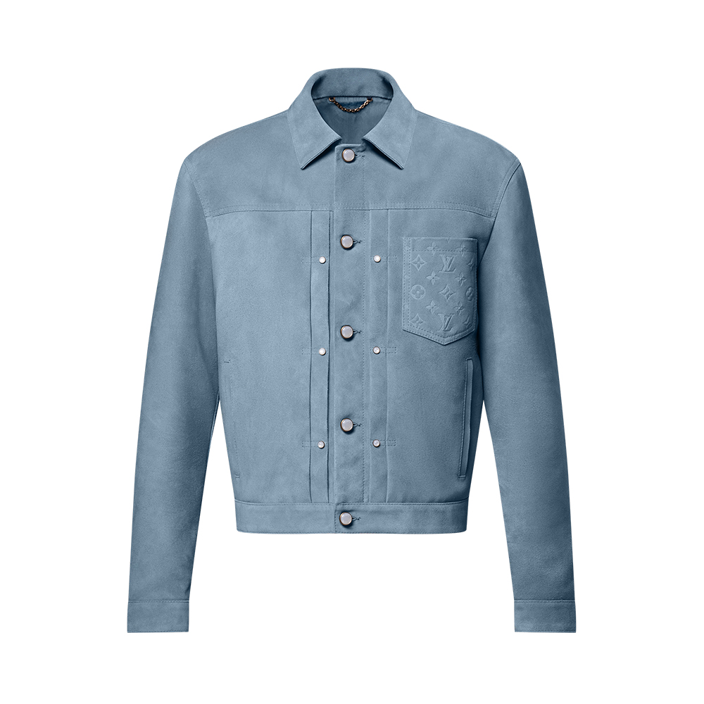 NIGO Louis Vuitton Suede Leather Type II Trucker Jacket #nigo333592