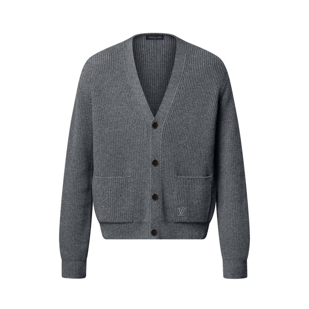 NIGO Louis Vuitton Embroidered Signature Cashmere Cardigan #nigo333607