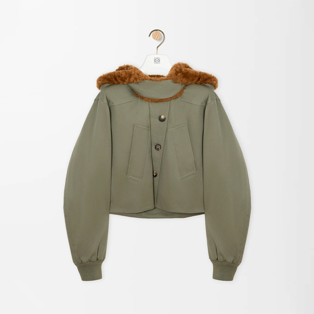 NIGO Loewe Short Parka Cotton Green #nigo333650