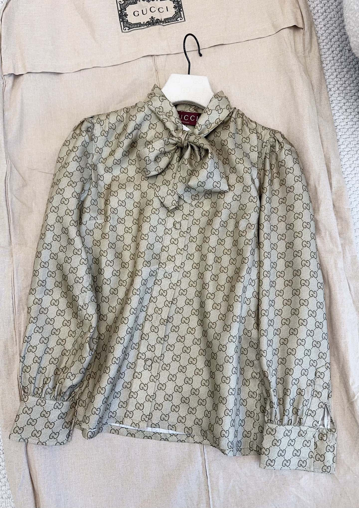 NIGO Gucci Women's Silk Ribbon Shirt #nigo333631