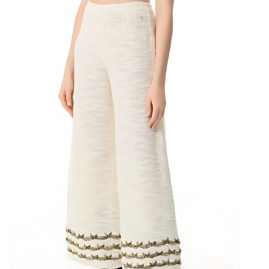 NIGO Chanel 25A Gold Thread Wide Leg Pants #nigo333711