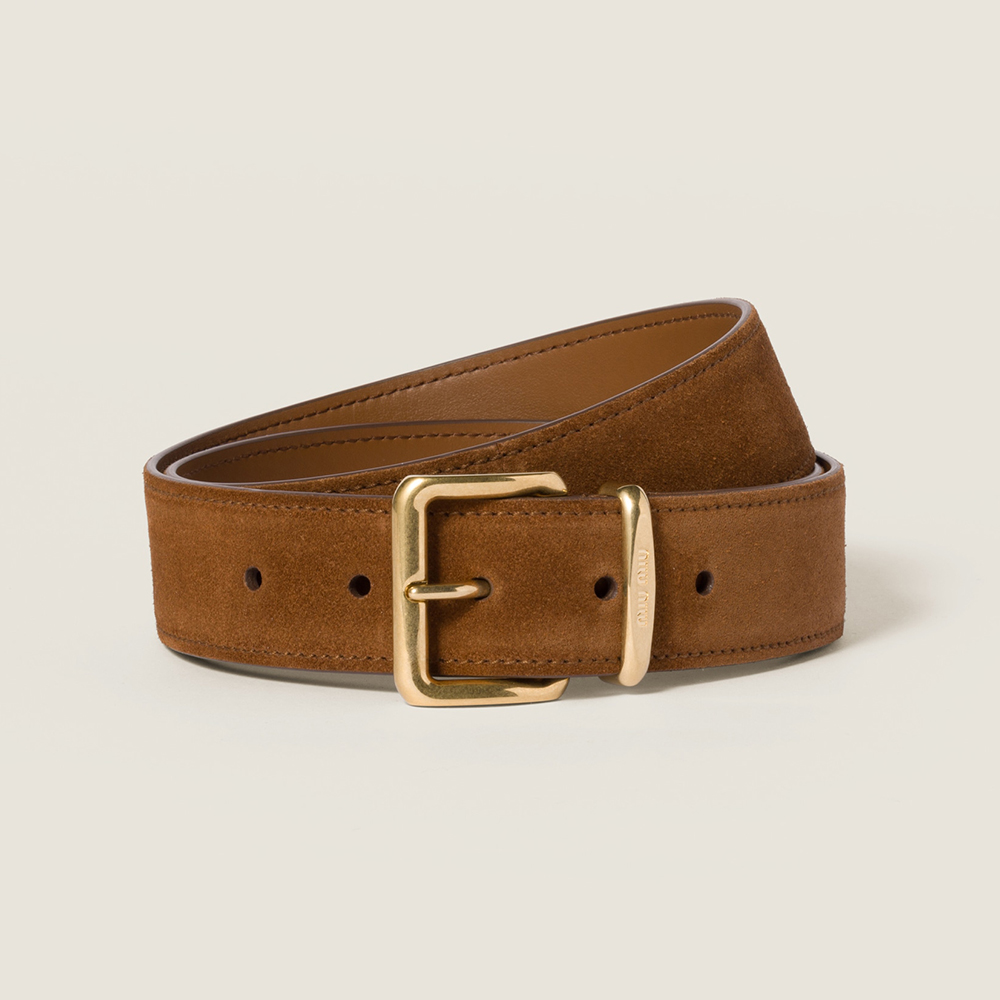 NIGO MiuMiu Oak Suede Belt #nigo333714