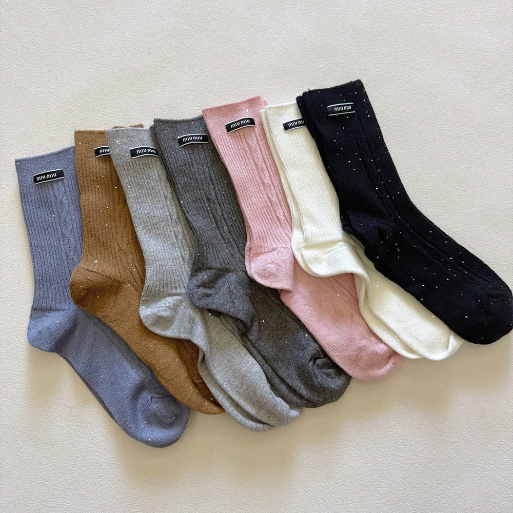 NIGO MiuMiu Sequined Wool Socks #nigo333707