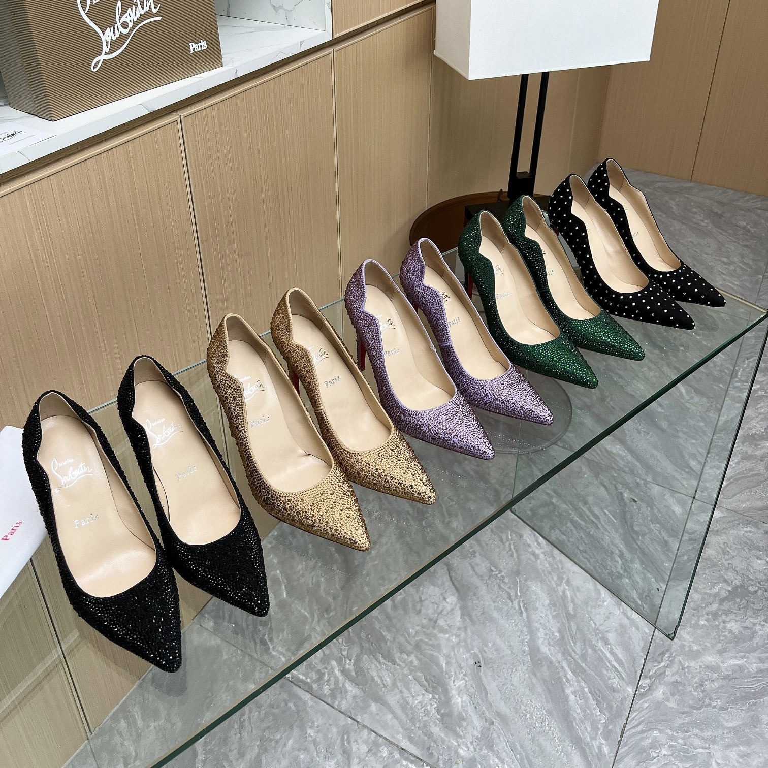 NIGO Christian Louboutin Diamond High Heels #nigo333781