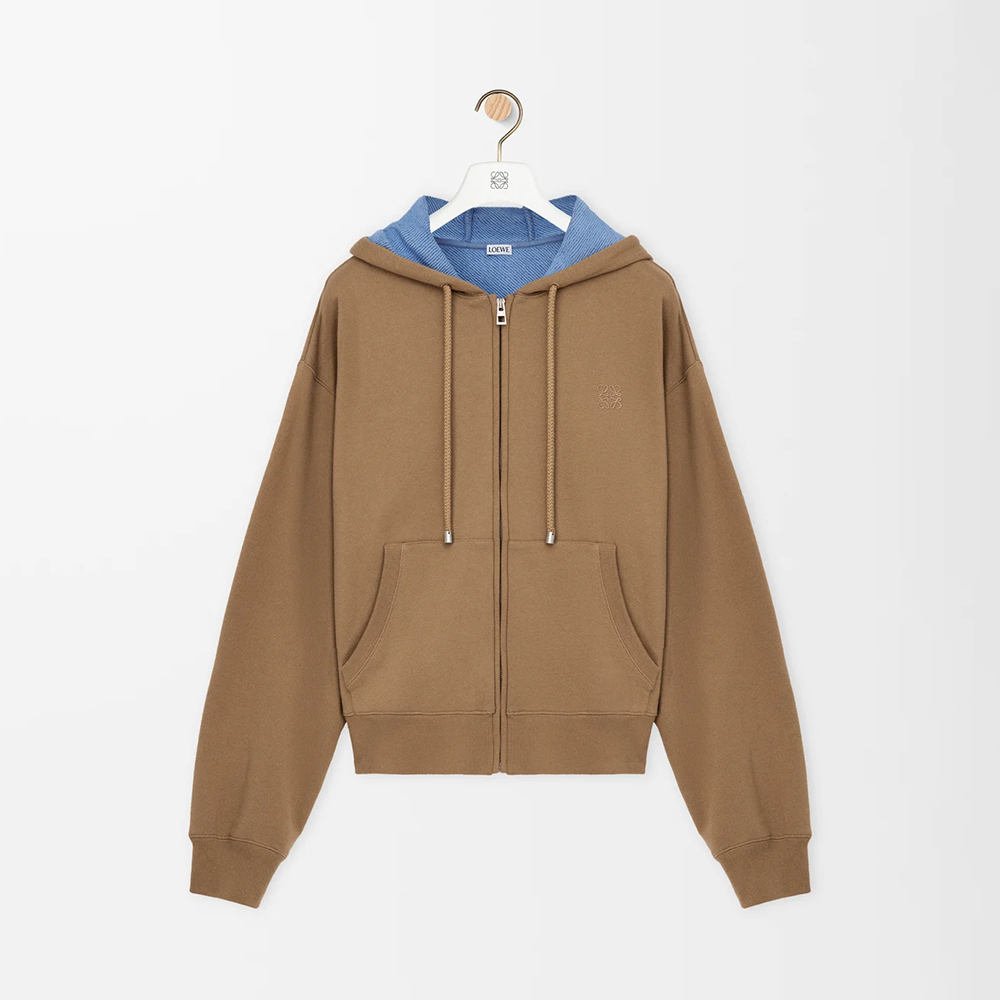 NIGO Loewe Zip-up Hoodie in Cotton Beige #nigo333808