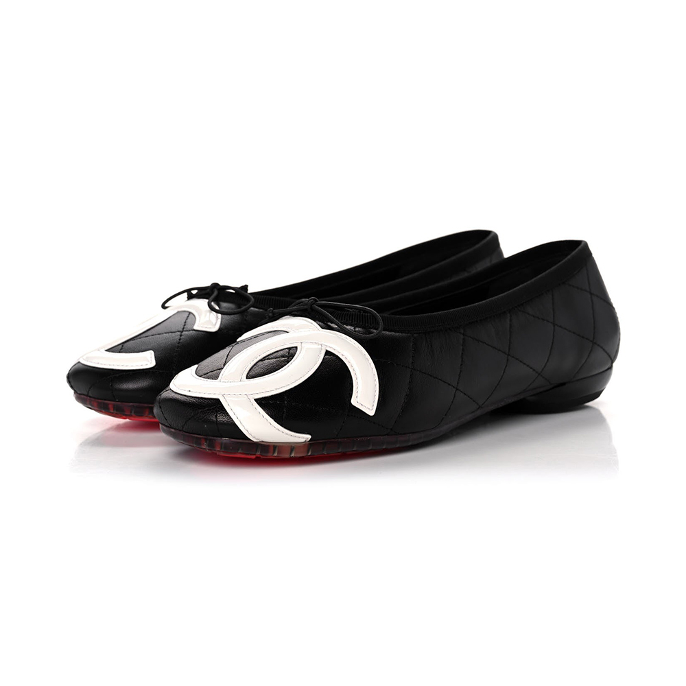 NIGO Chanel Lambskin Cambon Quilted Ballerina Flats #nigo310355