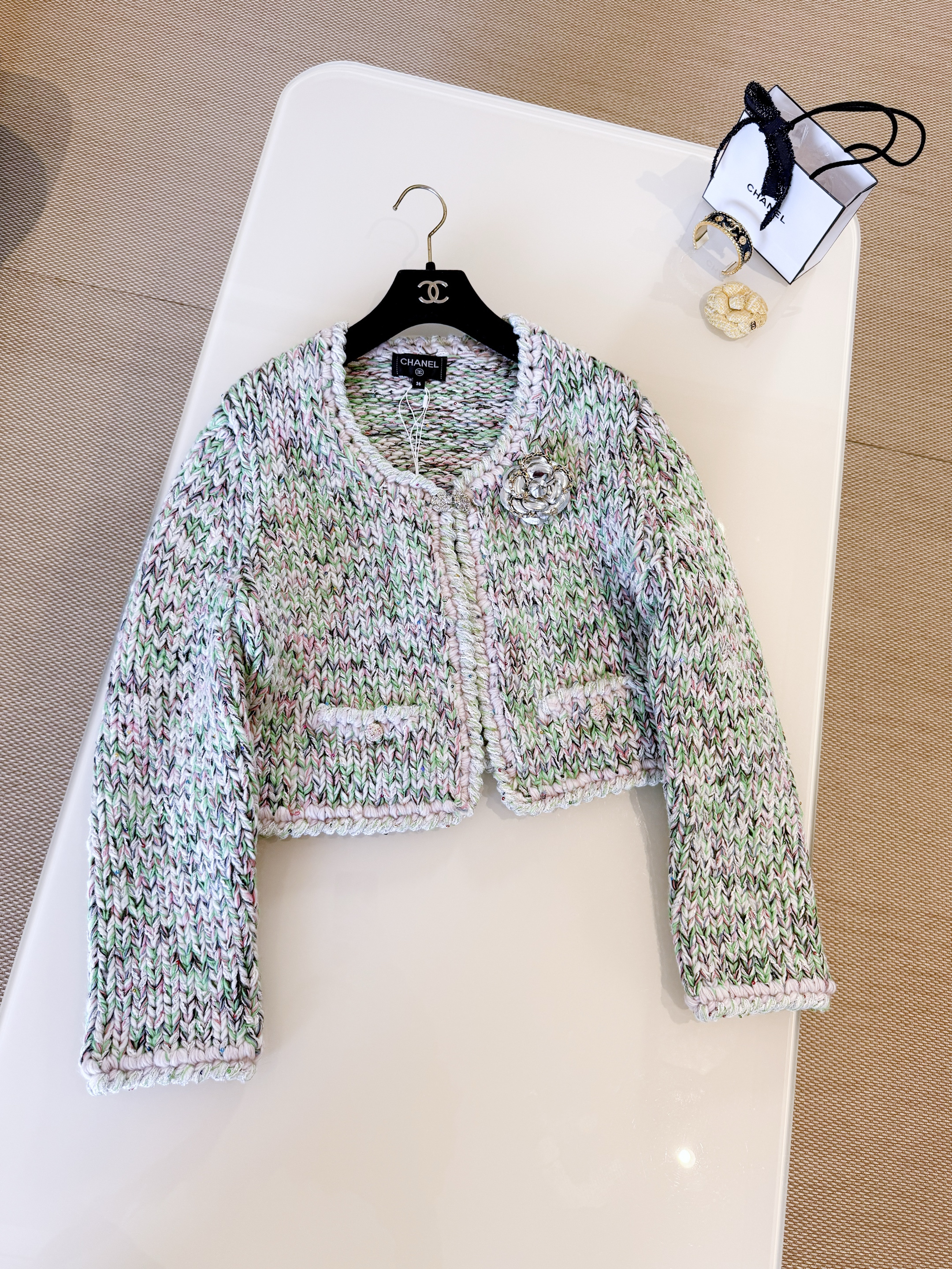 NIGO Chanel Jacket Cotton Wool Multicolour #nigo333815