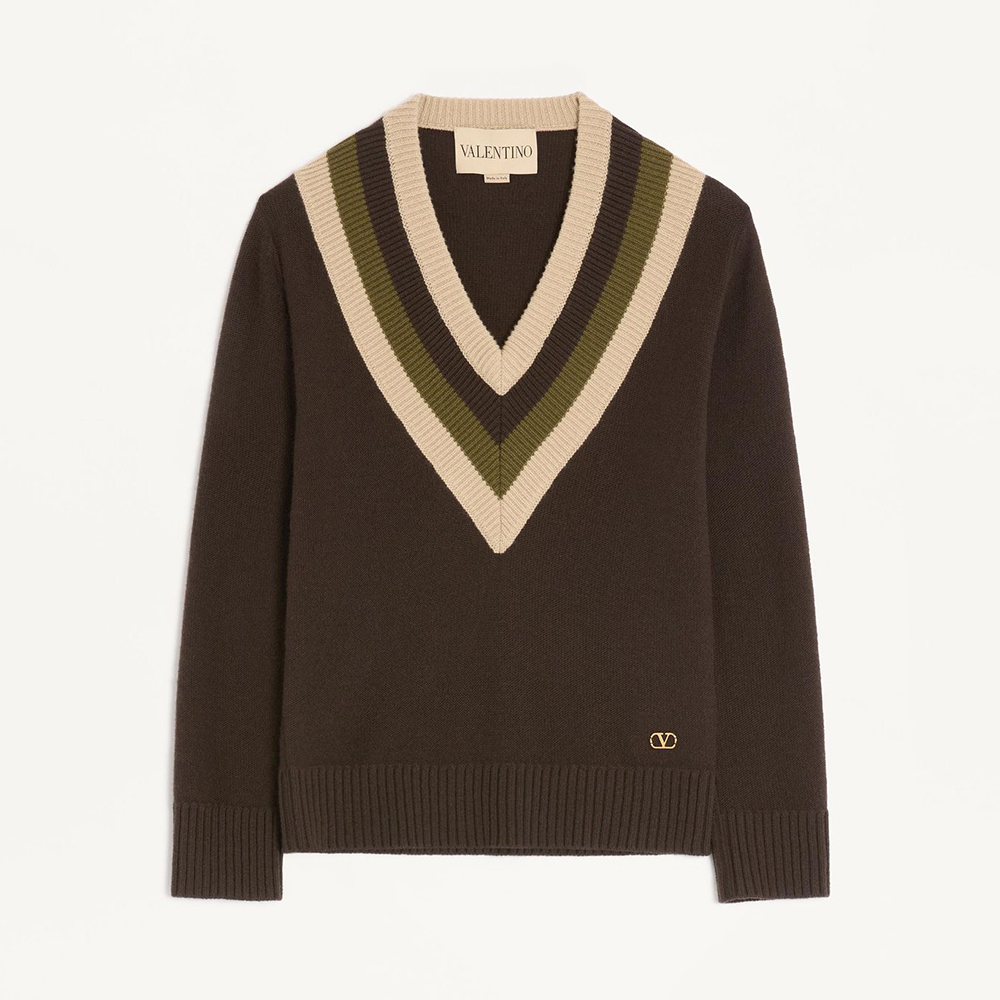 NIGO Valentino Wool Jumper Woman Dark Fudge beige #nigo333903
