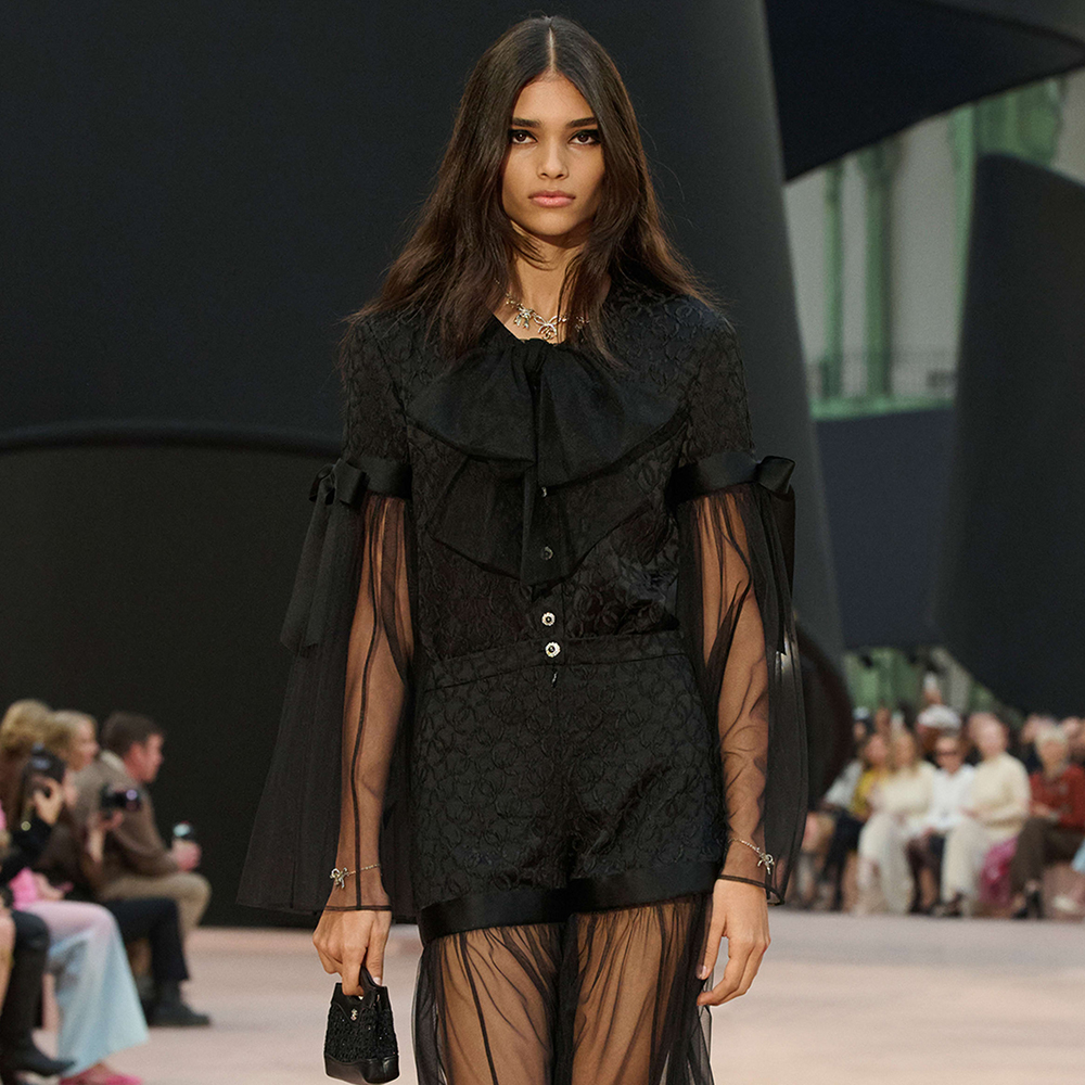 NIGO Chanel Long Sleeved Blouse Silk Crepe Jacquard #nigo333994