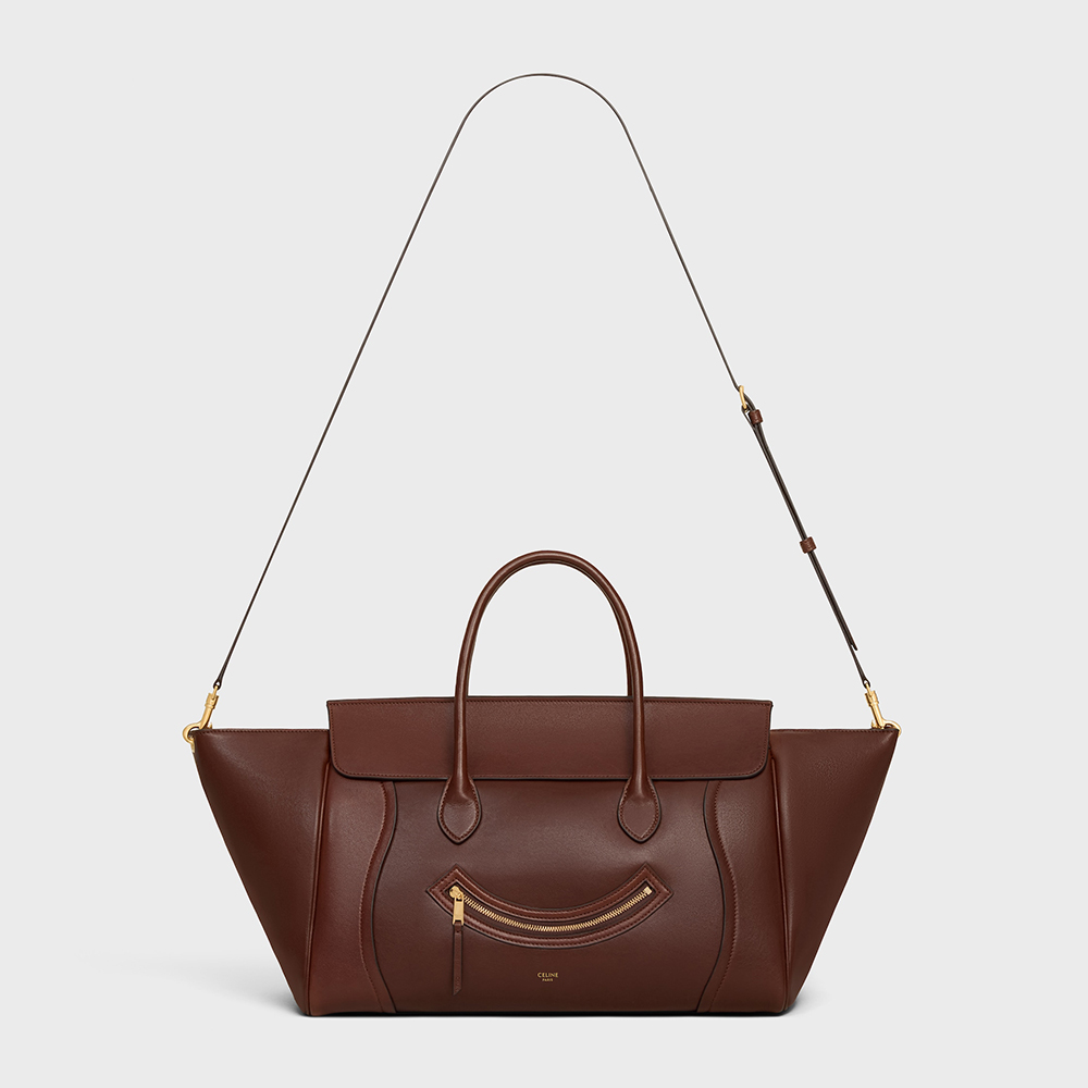 NIGO Celine Medium Smiling New Luggage in Supple Shiny Lambskin #nigo334037